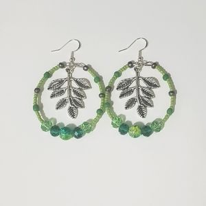 Beaded Hoop Earrings